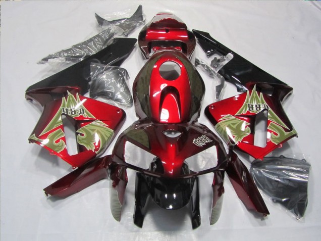 05-06 Black Red CBR600RR Motorcycle Fairing Kits 05-06 Black Red CBR600RR Motorcycle Fairing Kits