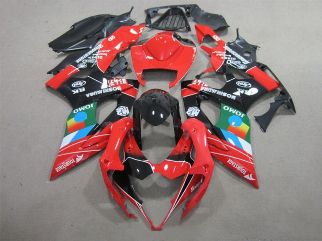 05-06 Black Red Green GSXR 1000 Motorcycle Fairings