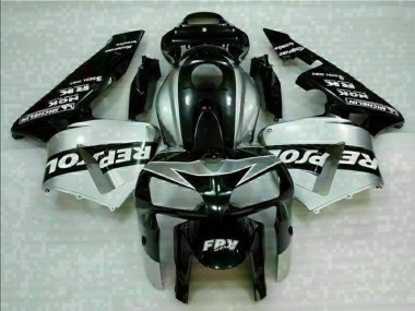 05-06 Black Silver Repsol CBR600RR Motorcycle Fairings