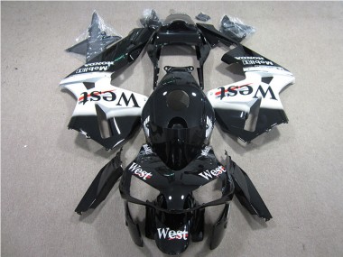 05-06 Black White West CBR600RR Motorcycle Fairings