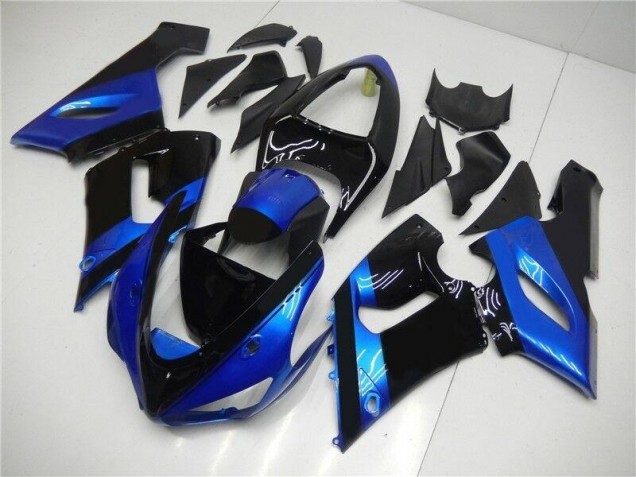 05-06 Blue Black ZX6R Motorcycle Fairings 05-06 Blue Black ZX6R Motorcycle Fairings