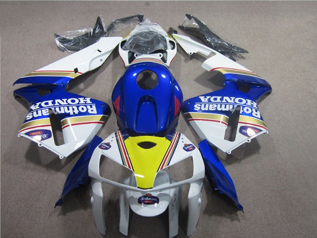 05-06 Blue White Rothmans CBR600RR Motorcycle Fairings 05-06 Blue White Rothmans CBR600RR Motorcycle Fairings