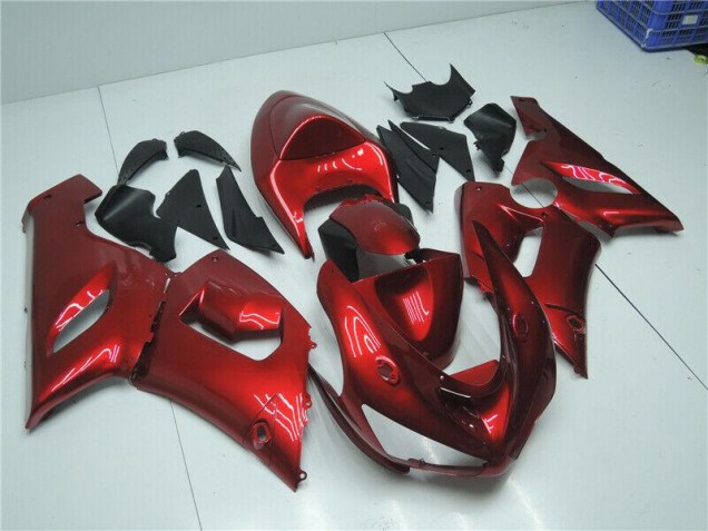 05-06 Candy Red ZX6R Motorcycle Fairings 05-06 Candy Red ZX6R Motorcycle Fairings