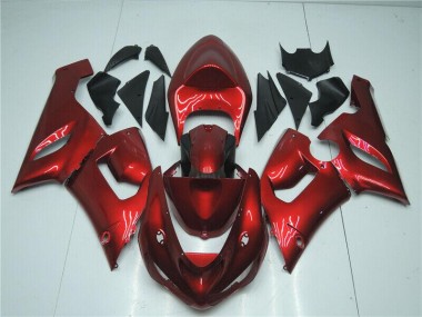 05-06 Candy Red ZX6R Motorcycle Fairings