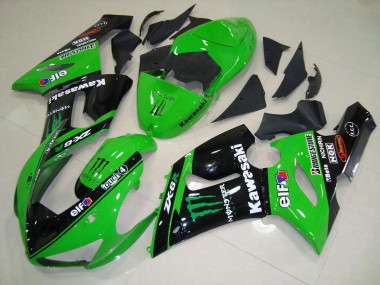 05-06 Green Monster ZX6R Motorcycle Fairings