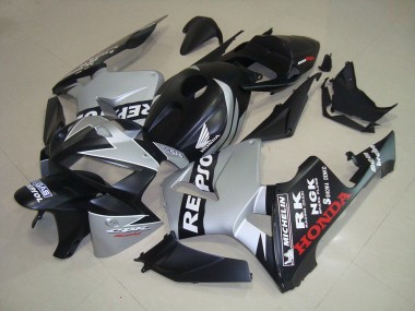05-06 Matte Black Silver Repsol CBR600RR Motorcycle Fairings