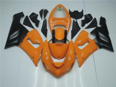 05-06 Orange Black ZX6R Motorcycle Fairings