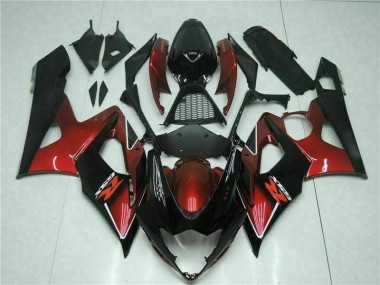 05-06 Red Black GSXR 1000 Motorcycle Fairings