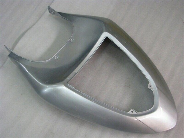 05-06 Silver Red Flames ZX6R Motorcycle Fairings