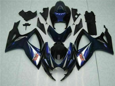 06-07 Black Blue GSXR 600/750 Motorcycle Bodywork