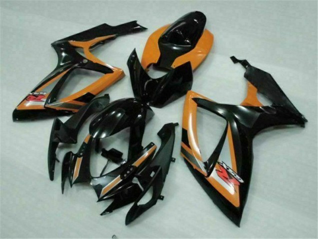 06-07 Black Orange GSXR 600/750 Motorcycle Fairings 06-07 Black Orange GSXR 600/750 Motorcycle Fairings