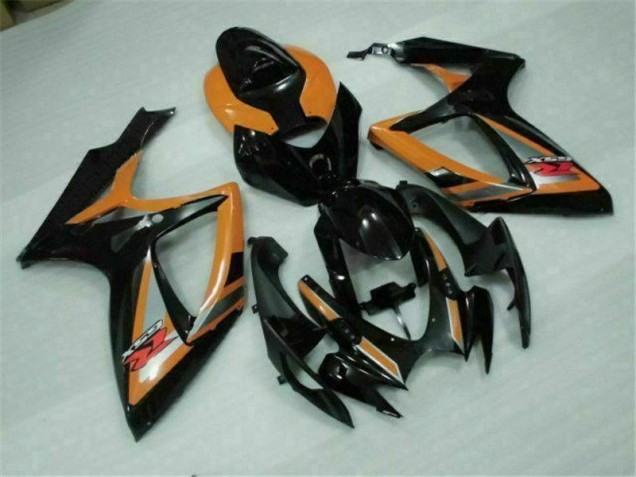 06-07 Black Orange GSXR 600/750 Motorcycle Fairings 06-07 Black Orange GSXR 600/750 Motorcycle Fairings