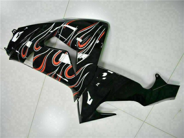 06-07 Black Red Flame ZX10R Motorcycle Fairing 06-07 Black Red Flame ZX10R Motorcycle Fairing