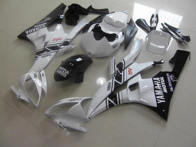 06-07 Black White YZF R6 Motorcycle Fairing 06-07 Black White YZF R6 Motorcycle Fairing