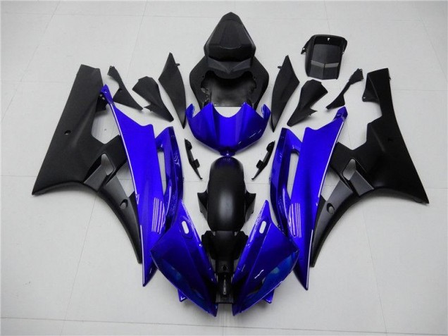 06-07 Blue Black YZF R6 Motorcycle Fairing & Bodywork 06-07 Blue Black YZF R6 Motorcycle Fairing & Bodywork