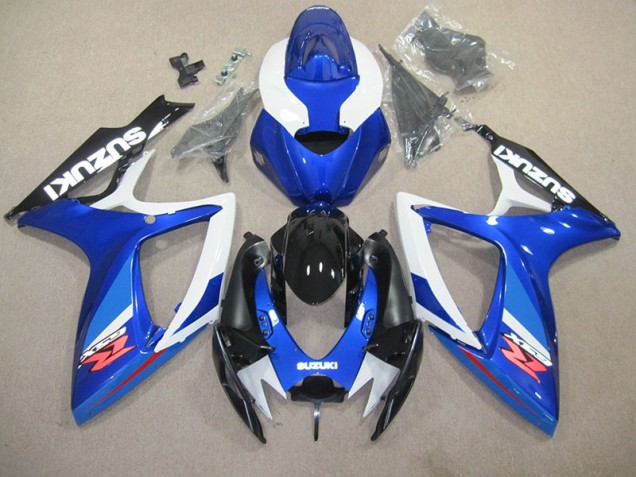 06-07 Blue White GSXR 600 Motorcycle Bodywork