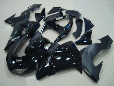 06-07 Glossy Black Matte Black ZX10R Motorcycle Fairings