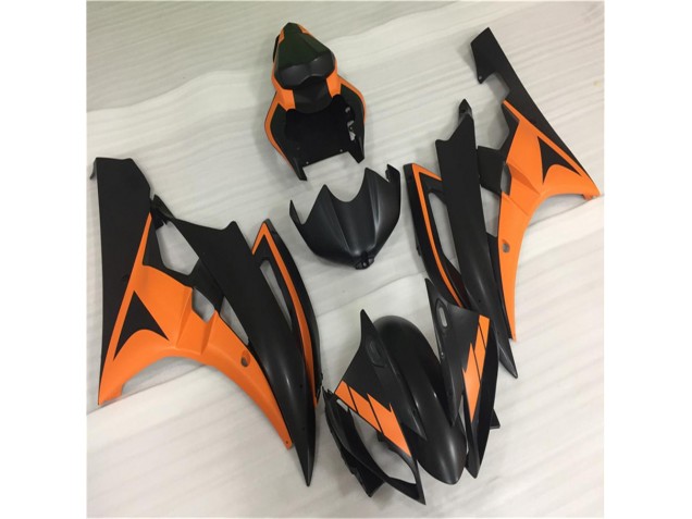 06-07 Orange Black YZF R6 Motorcycle Fairing 06-07 Orange Black YZF R6 Motorcycle Fairing