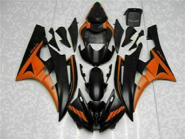 06-07 Orange Black YZF R6 Motorcycle Fairings