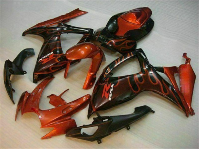06-07 Red GSXR 600/750 Motorcycle Fairings