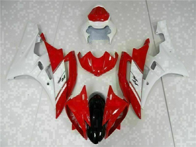 06-07 Red White YZF R6 Full Motorcycle Fairing Kits 06-07 Red White YZF R6 Full Motorcycle Fairing Kits