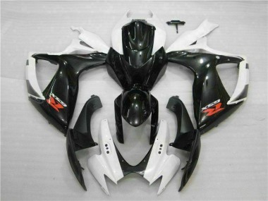 06-07 White Black GSXR 600/750 Motorcycle Fairing