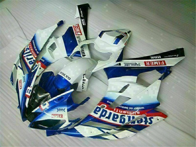 06-07 White Blue YZF R6 Motorcycle Fairing 06-07 White Blue YZF R6 Motorcycle Fairing