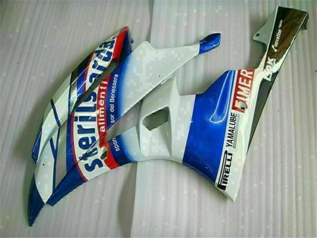 06-07 White Blue YZF R6 Motorcycle Fairing 06-07 White Blue YZF R6 Motorcycle Fairing