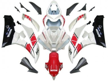 06-07 White Red Black YZF R6 Motorcycle Fairings