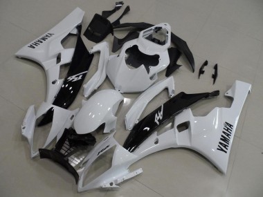 06-07 White and Black YZF R6 Motorcycle Fairings
