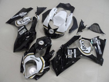 07-08 Black Lucky Strike GSXR 1000 Motorcycle Fairings