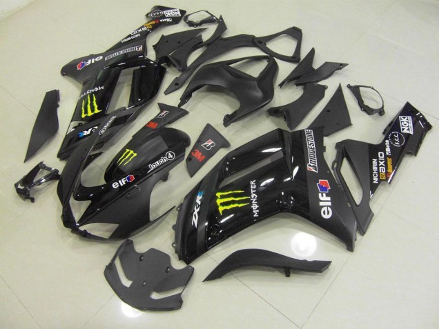 07-08 Black Monster ZX6R Motorcycle Fairings 07-08 Black Monster ZX6R Motorcycle Fairings