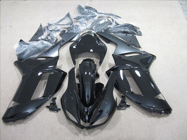 07-08 Black Silver ZX6R Motorcycle Fairings 07-08 Black Silver ZX6R Motorcycle Fairings