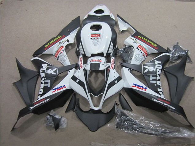 07-08 Black White HRC CBR600RR Motorcycle Fairings 07-08 Black White HRC CBR600RR Motorcycle Fairings