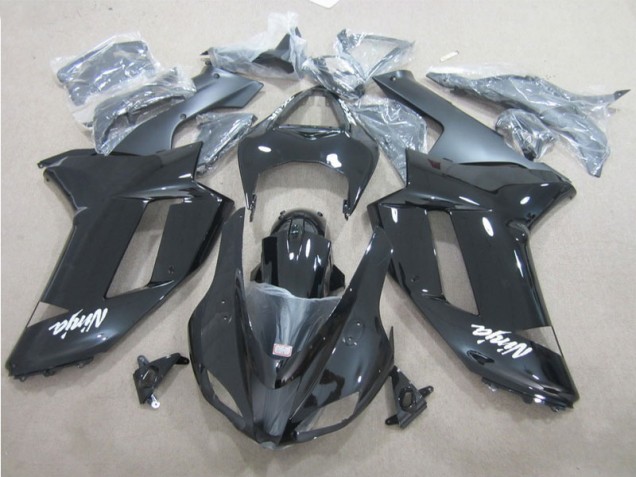 07-08 Black White ZX6R Motorcycle Fairings 07-08 Black White ZX6R Motorcycle Fairings