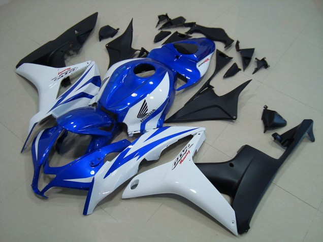 07-08 Blue White Matte Black CBR600RR Motorcycle Fairings 07-08 Blue White Matte Black CBR600RR Motorcycle Fairings