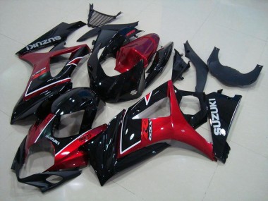 07-08 Red Black GSXR 1000 Motorcycle Fairing
