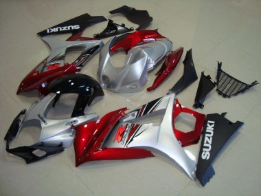 07-08 Red Black Silver GSXR 1000 Motorcycle Fairings