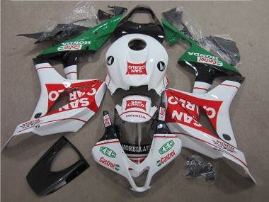 07-08 Red White San Carlo CBR600RR Motorcycle Fairings