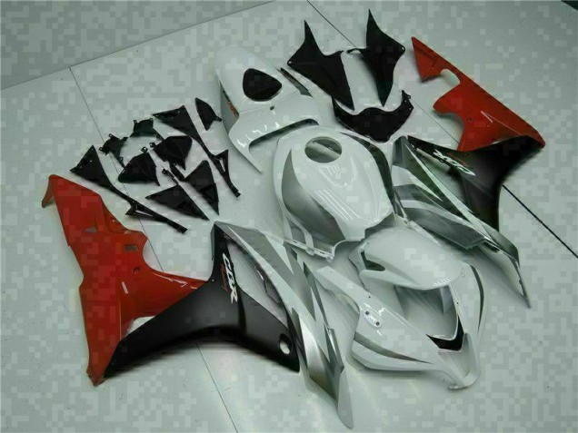 07-08 White Black Red CBR600RR Motorcycle Bodywork 07-08 White Black Red CBR600RR Motorcycle Bodywork