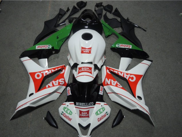 07-08 White Red MORELLATO San Carlo CBR600RR Motorcycle Fairings 07-08 White Red MORELLATO San Carlo CBR600RR Motorcycle Fairings