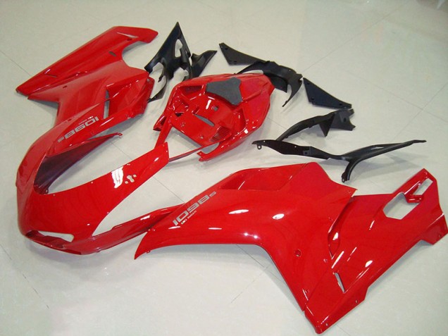 07-14 Red Ducati 1098 Motorcycle Fairings 07-14 Red Ducati 1098 Motorcycle Fairings