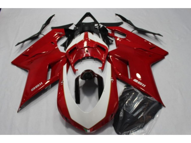 07-14 Red Ducati 1198 Motorcycle Fairings 07-14 Red Ducati 1198 Motorcycle Fairings
