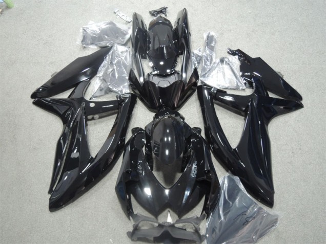 08-10 Black GSXR 600 Motorcycle Fairings 08-10 Black GSXR 600 Motorcycle Fairings