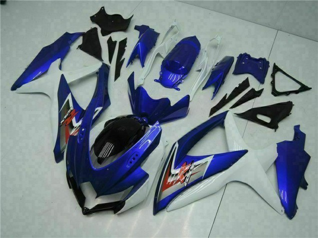 08-10 Blue White GSXR 600/750 Full Motorcycle Fairing Kits 08-10 Blue White GSXR 600/750 Full Motorcycle Fairing Kits