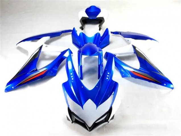 08-10 Blue White GSXR 600/750 Motorcycle Fairing 08-10 Blue White GSXR 600/750 Motorcycle Fairing