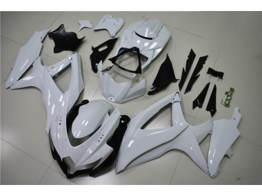 08-10 Glossy White GSXR 600/750 Motorcycle Fairings