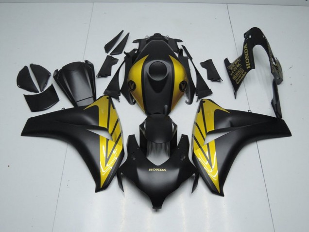 08-11 Matte Black and Gold CBR1000RR Motorcycle Fairings 08-11 Matte Black and Gold CBR1000RR Motorcycle Fairings
