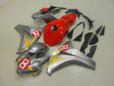 08-11 Silver Red 8 CBR1000RR Motorcycle Fairings