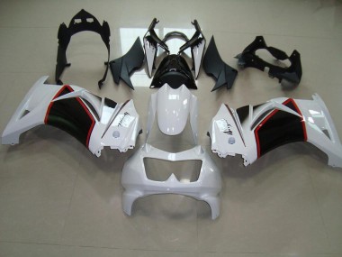 08-12 Pearl White Black ZX250R Motorcycle Fairings